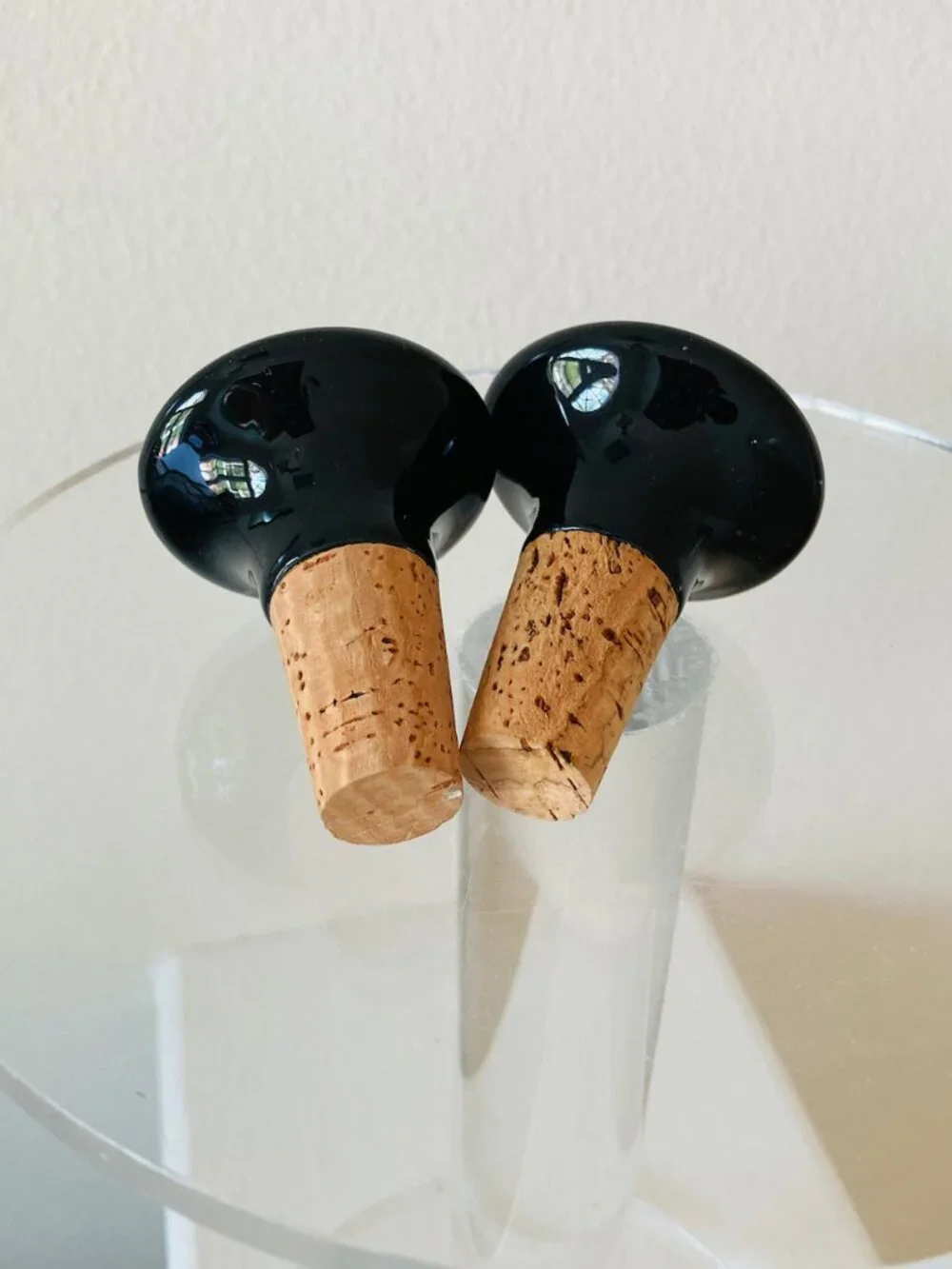Humorous Wine Cork Stoppers Put a Cork in It Set of 2 Metal Glass Cork 2